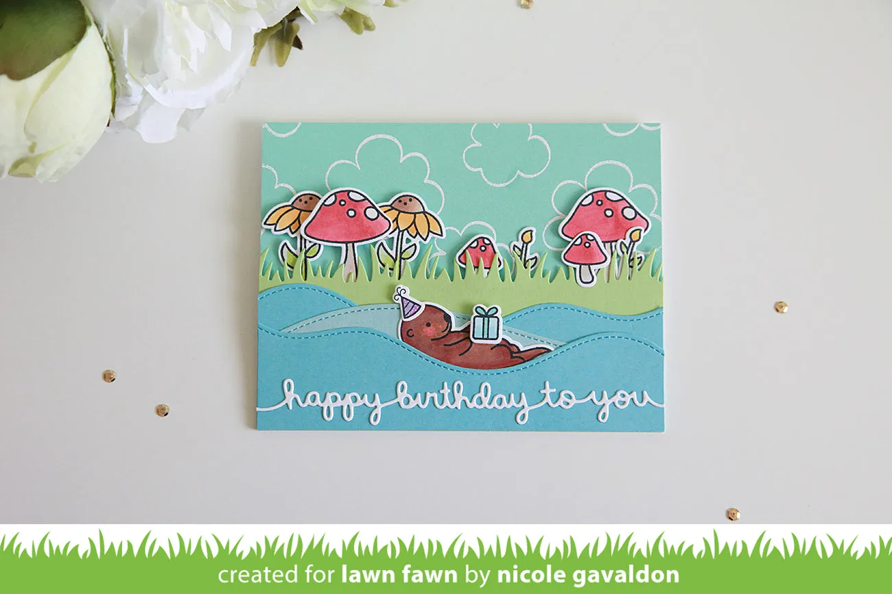 Lawn Fawn Lawn Cuts Happy Birthday Border Stanzschablone