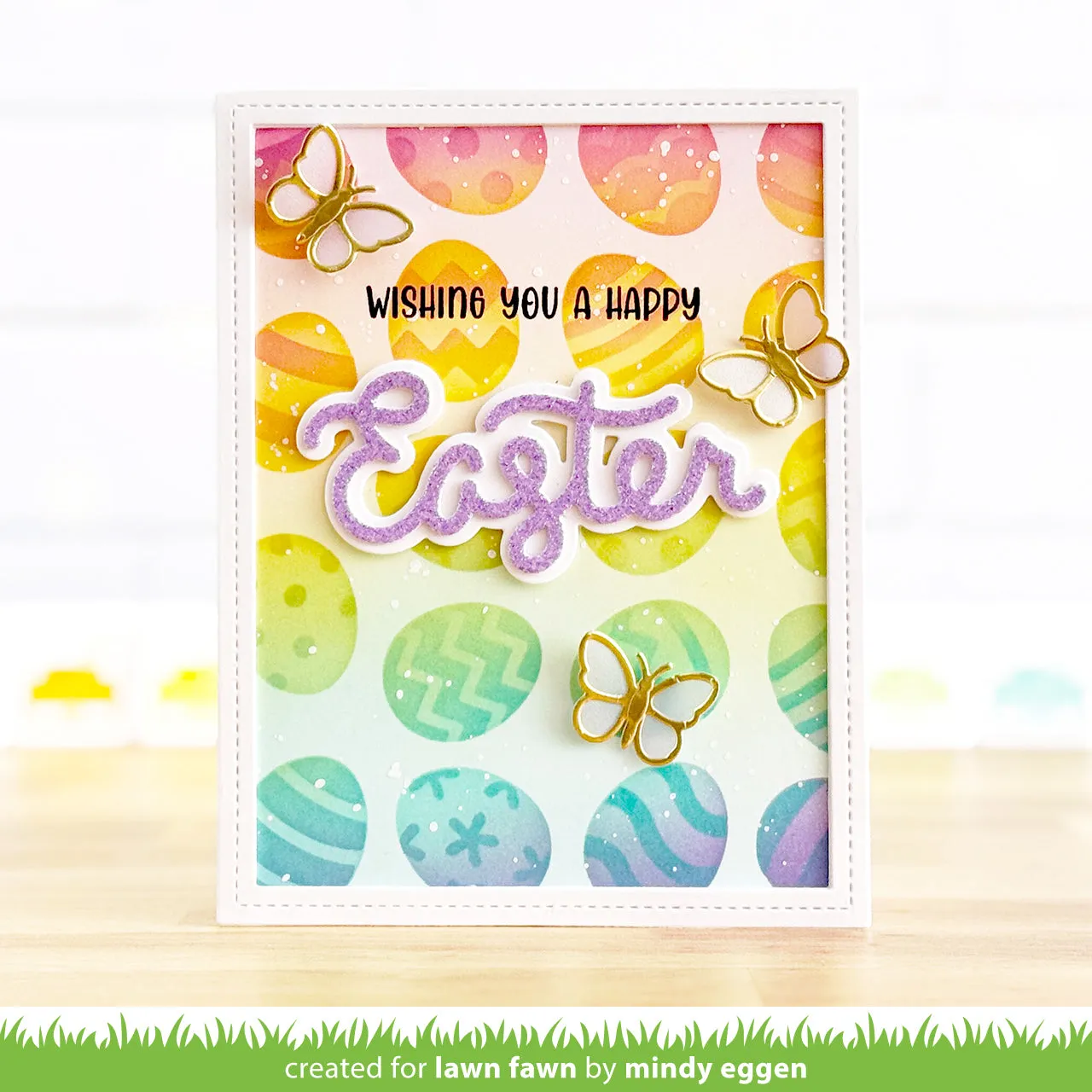 Lawn Fawn Scripty Easter Outline Stanzschablone Zusatz