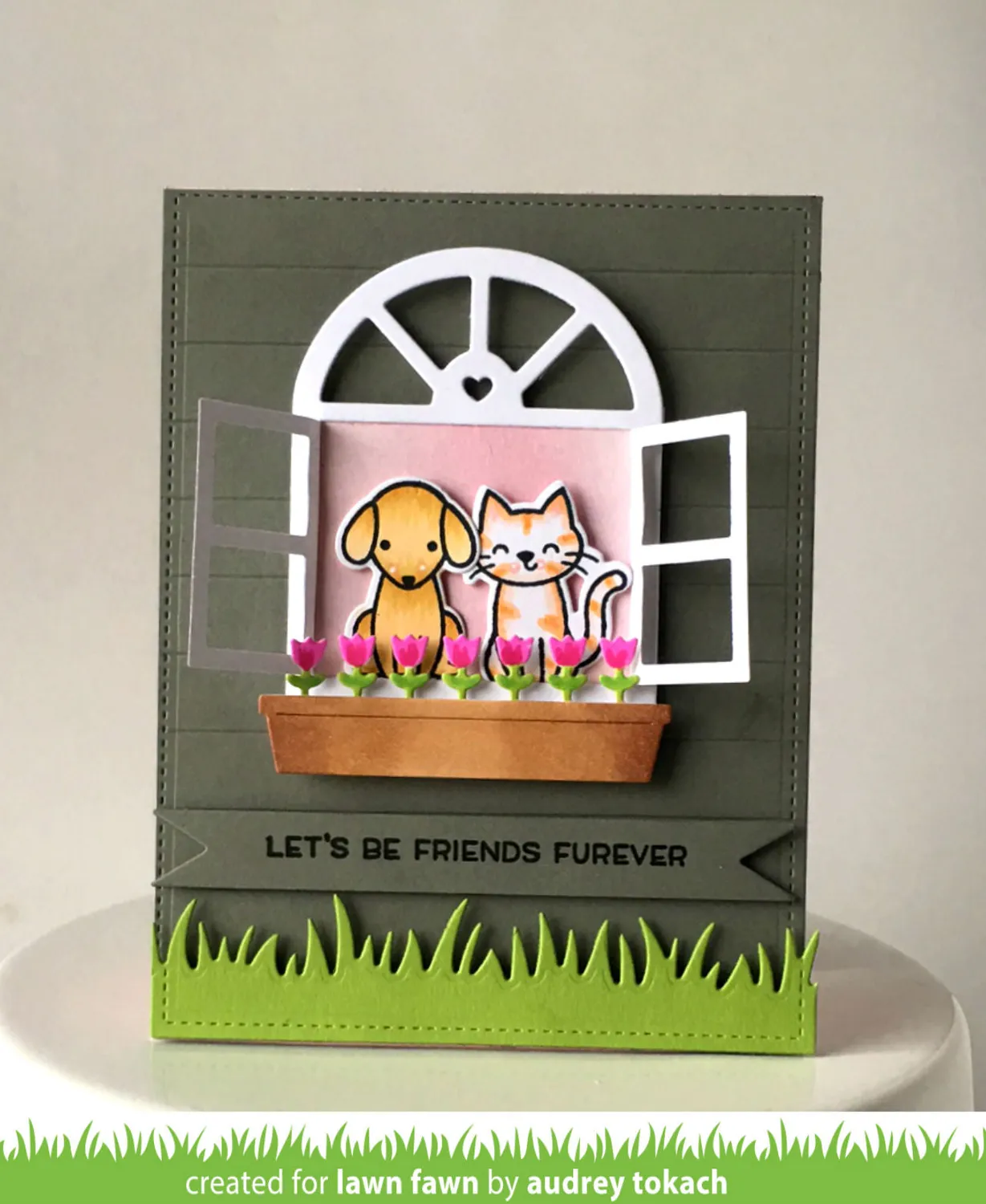 Lawn Fawn Grassy Border LF613 Stanzschablone Gras 15cm