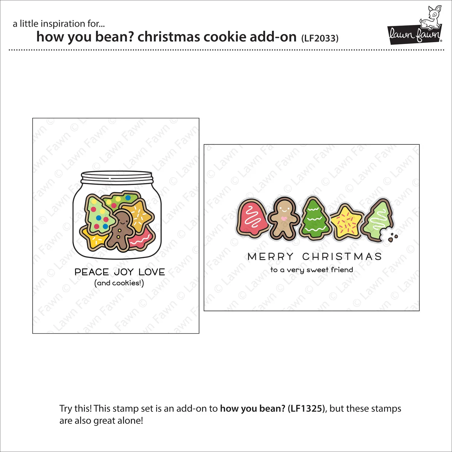 Lawn Fawn How You Bean Christmas Cookie Stempelset