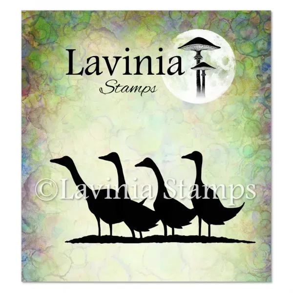 Lavinia Stamps Gaggle of Geese Stempel klar Photopolymer