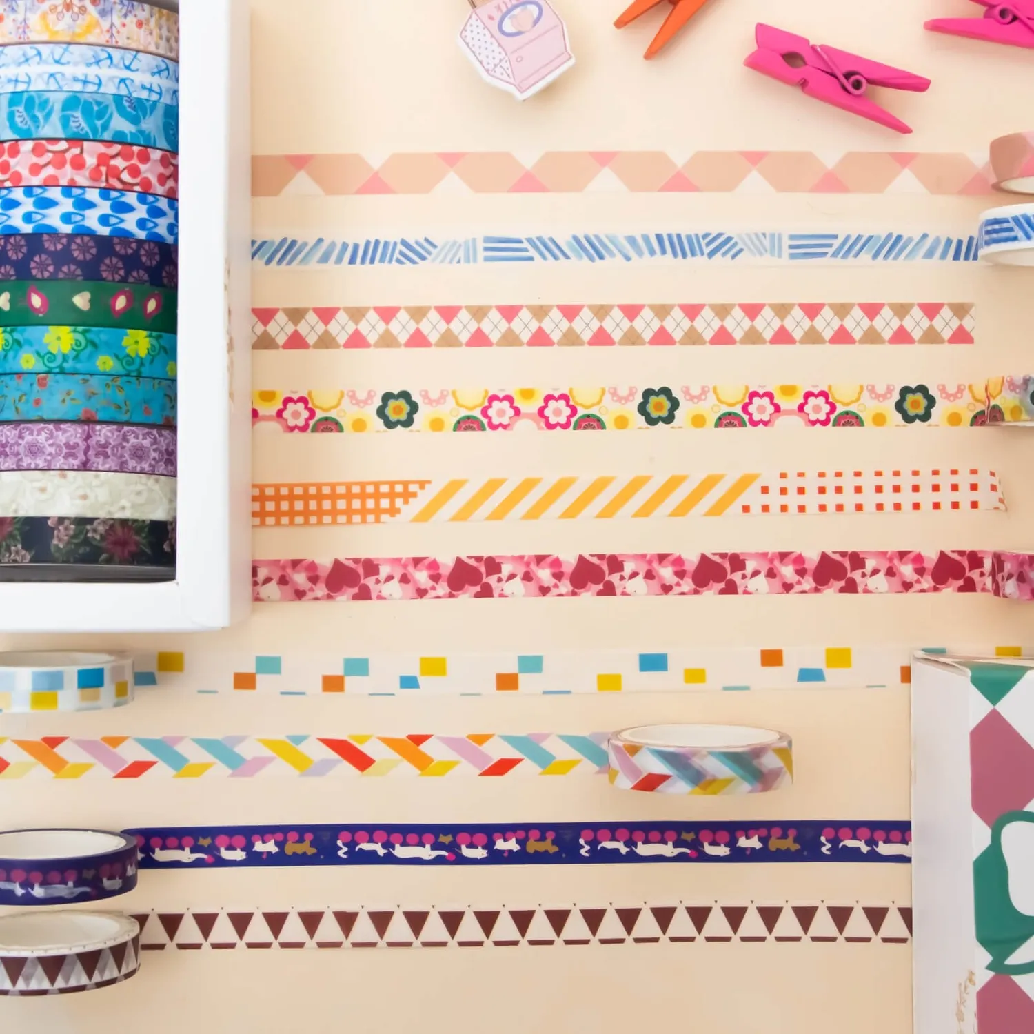 Ieebee Mixed Pattern Washi Tape 48 Rollen 8 mm