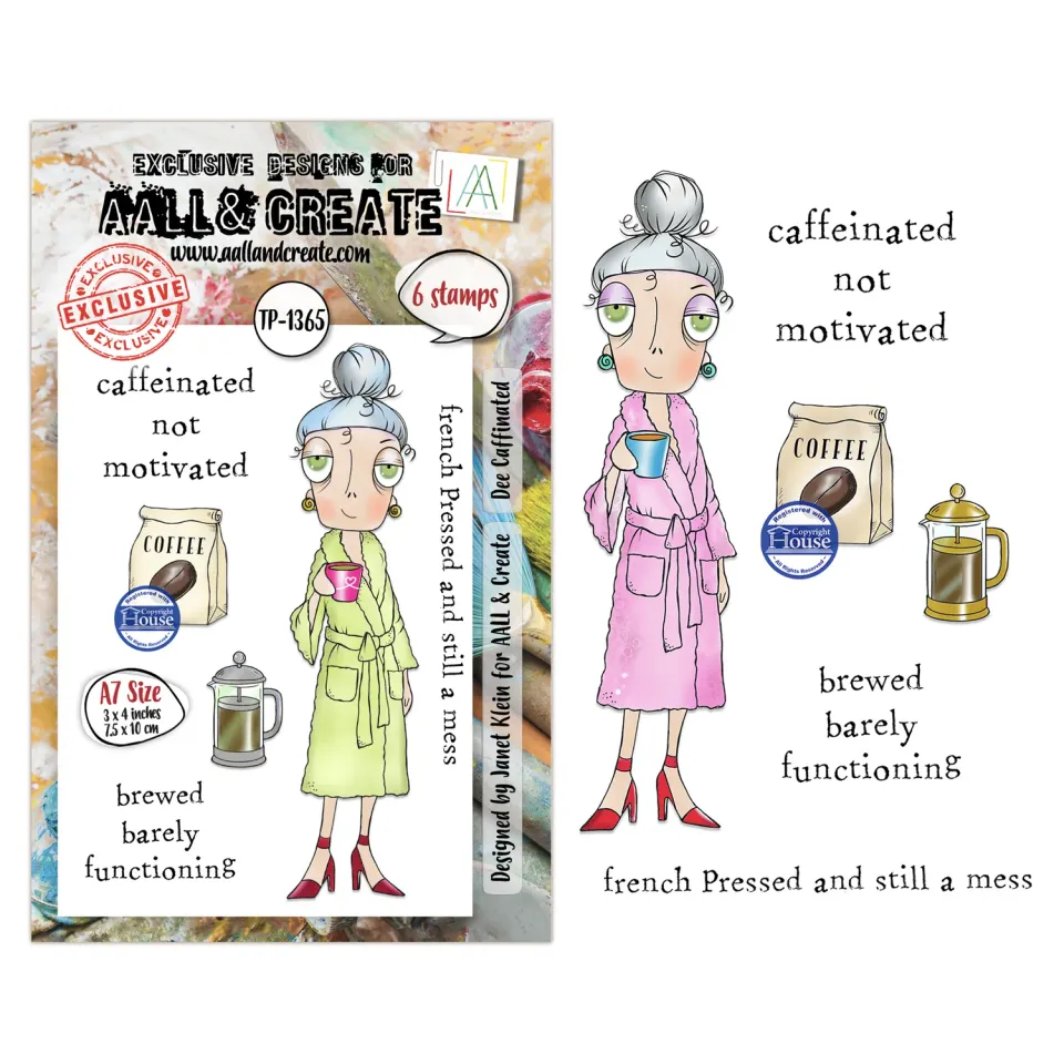 AALL and Create TP-1365 Dee Caffinated Stempel A7 5 Motive
