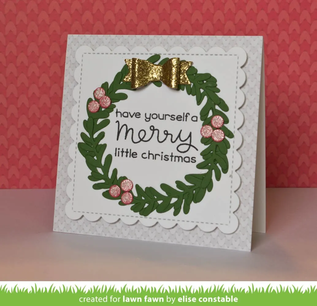 Lawn Fawn Lawn Cuts Large Wreath Stanzschablonen 6-teilig Kranz