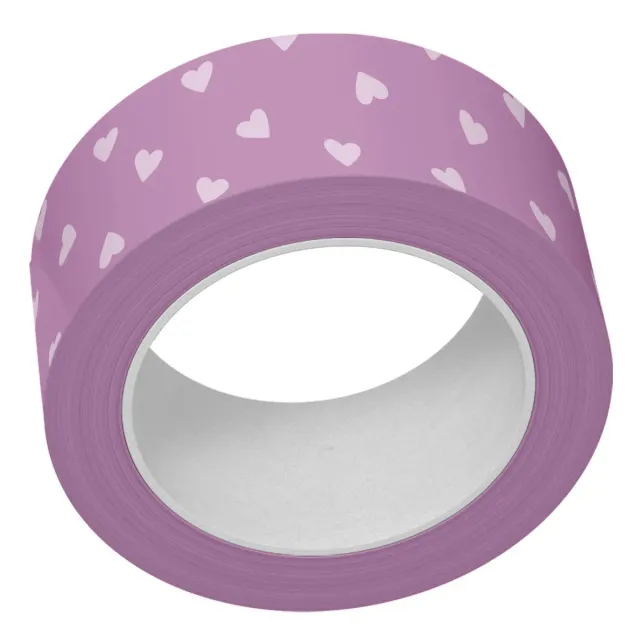 Lawn Fawn Purple Tiny Hearts Washi Tape lila 15 mm