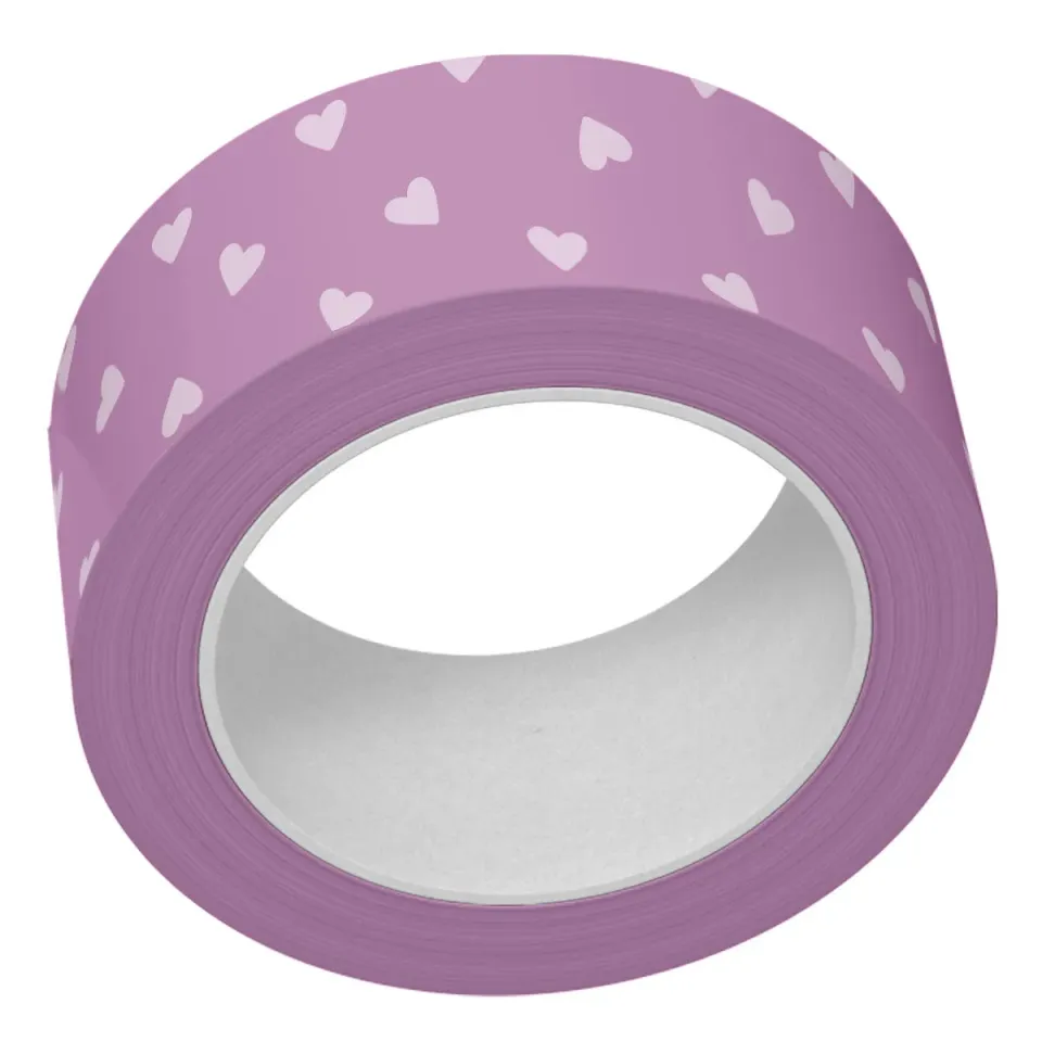 Lawn Fawn Purple Tiny Hearts Washi Tape lila 15 mm