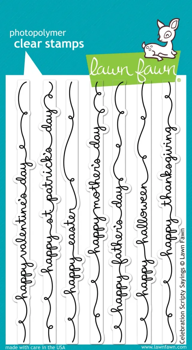 Lawn Fawn Celebration Scripty Sayings Stempelset