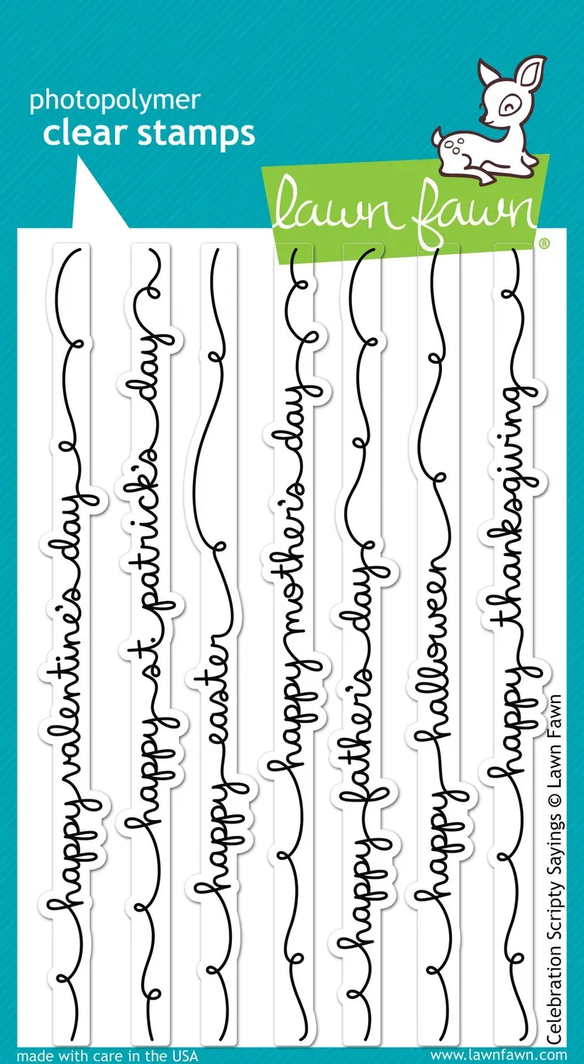 Lawn Fawn Celebration Scripty Sayings Stempelset