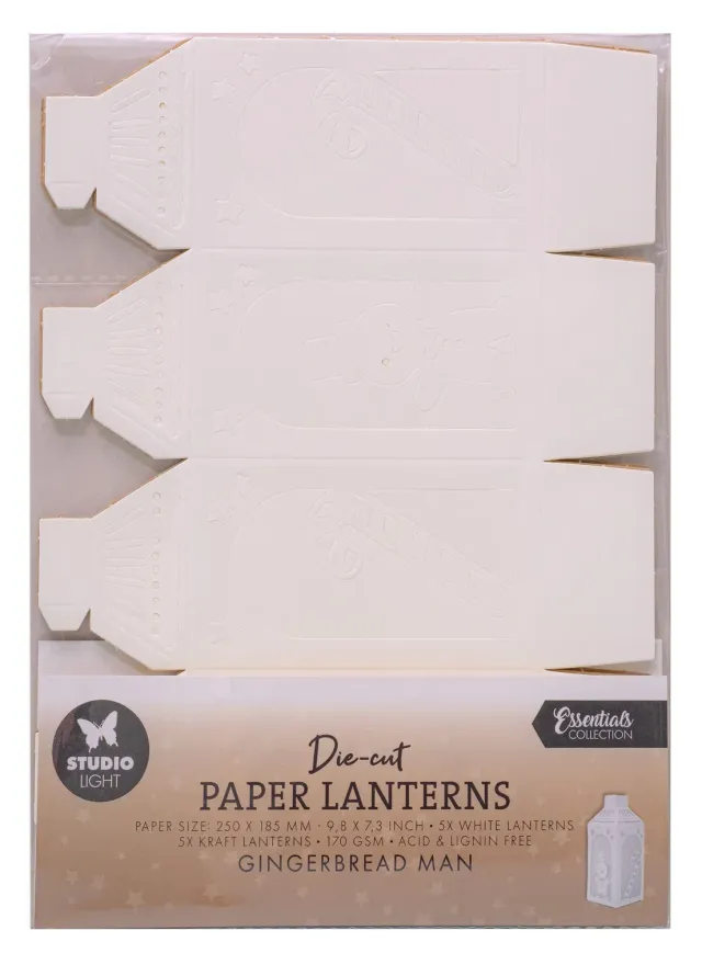 StudioLight Essentials Gingerbread Man Stanzpapier 10 Blatt