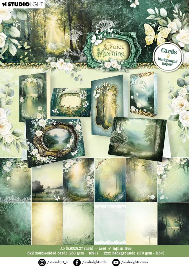 StudioLight Quiet Morning Designblock Karten Hintergründe 36 Blatt