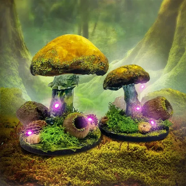 Lavinia-Stamps Enchanted Mushroom Kit Bastelset Pink Light beleuchtet