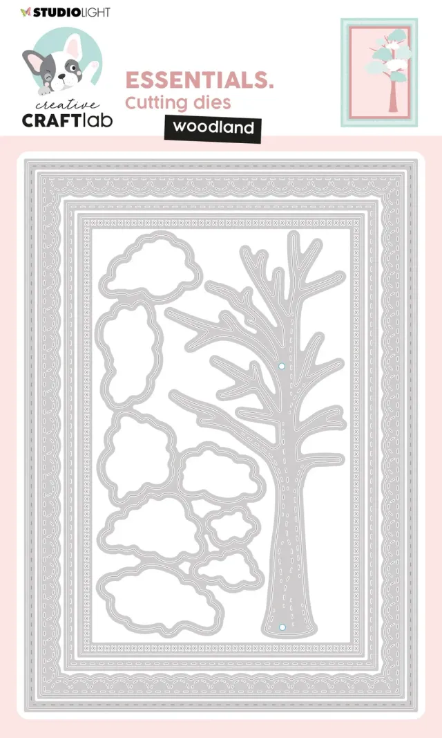 StudioLight Creative Craftlab Essentials Woodland Stanzschablone Wald