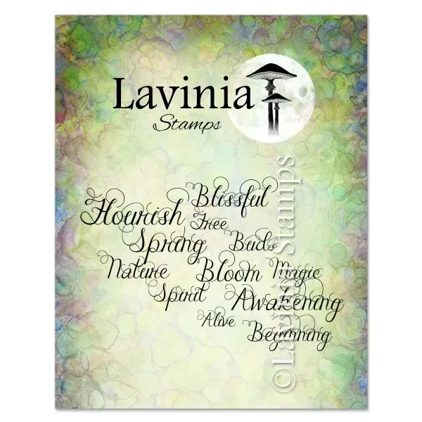 Lavinia Stamps Words of Spring Stempel Text Photopolymer