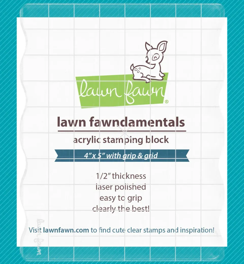 Lawn Fawn 4x5 Grip Block Acrylblock mit Raster