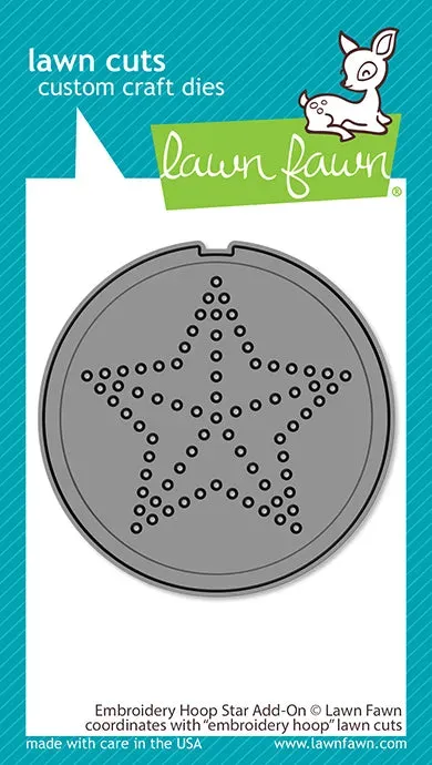 Lawn Fawn Embroidery Hoop Star Add-On Stanze Stern