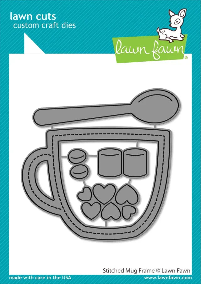 Lawn Fawn Lawn Cuts Stitched Mug Frame Stanzschablonen Tasse