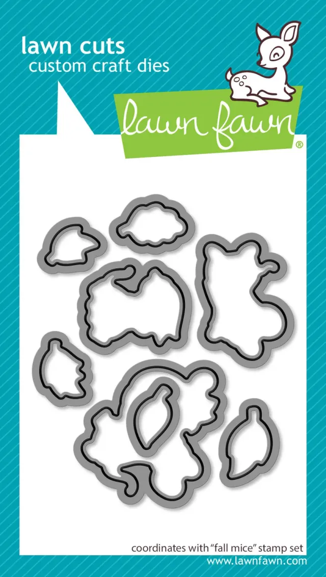 Lawn Fawn Fall Mice Stanzen 8-teilig Herbst