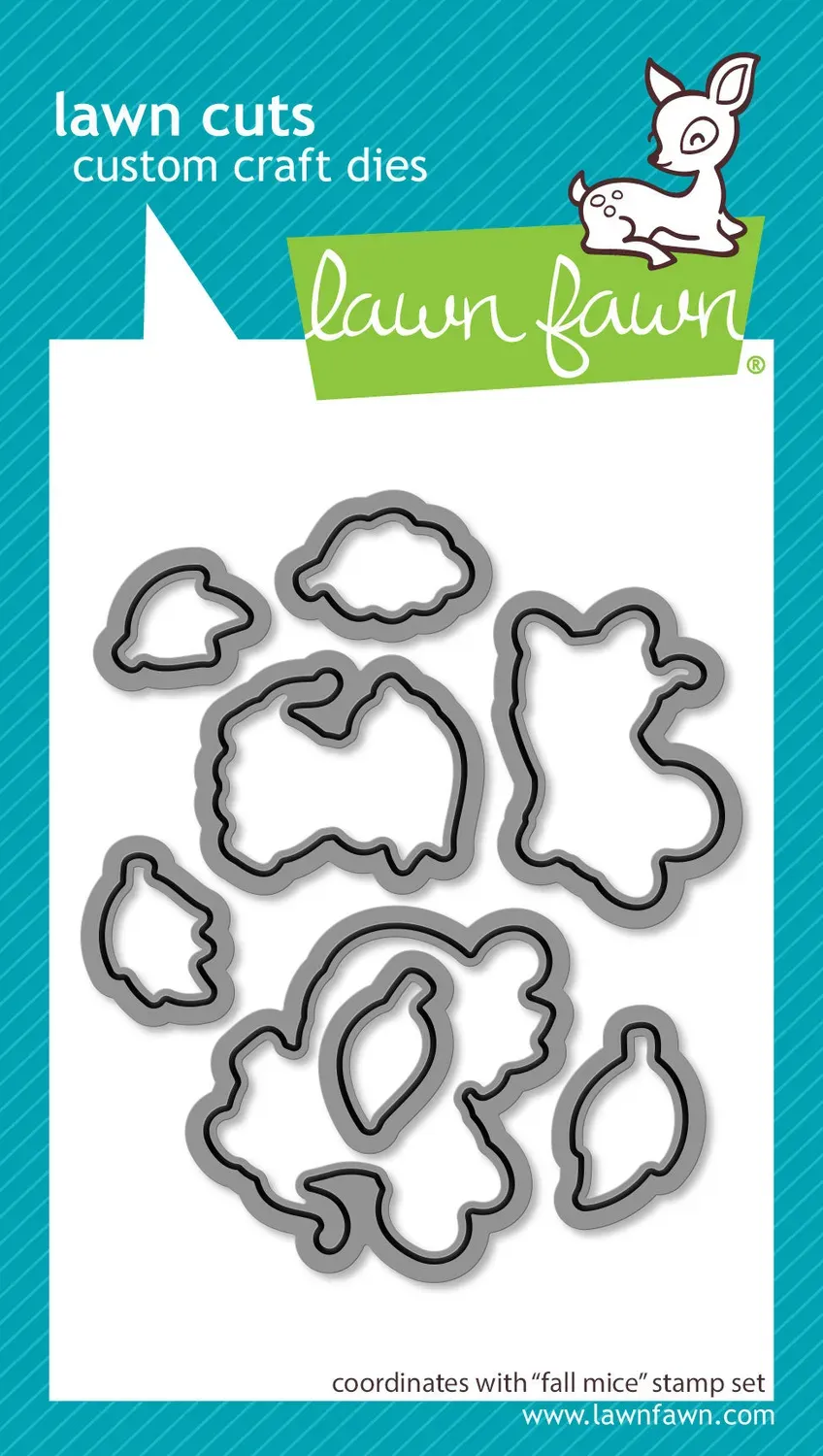Lawn Fawn Fall Mice Stanzen 8-teilig Herbst