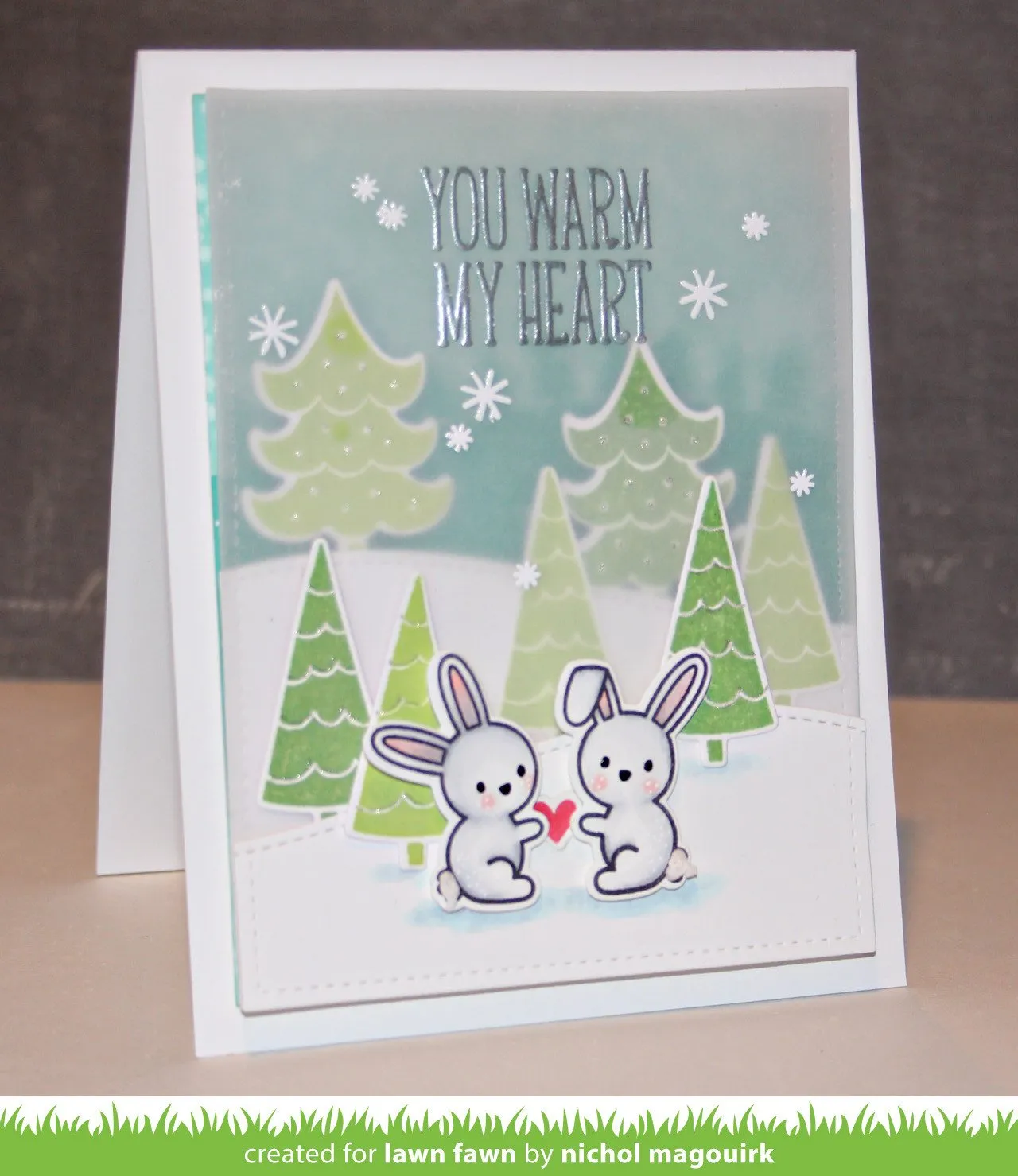 Lawn Fawn Snow Day Stempelset 20-teilig Winter Hasen