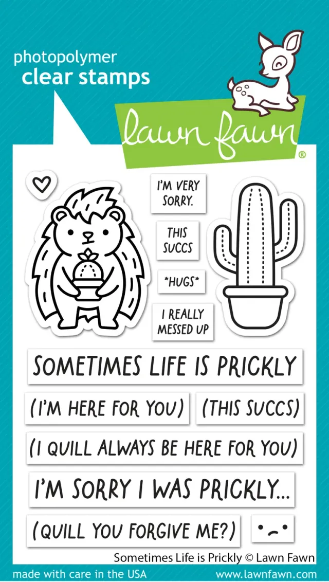 Lawn Fawn Sometimes Life is Prickly Stempel Kaktus