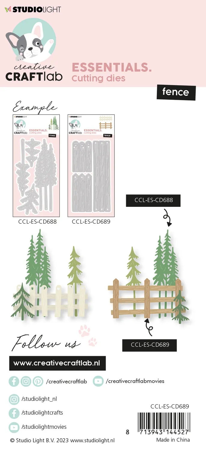 StudioLight Creative Craftlab Fence Stanzschablone Zaun