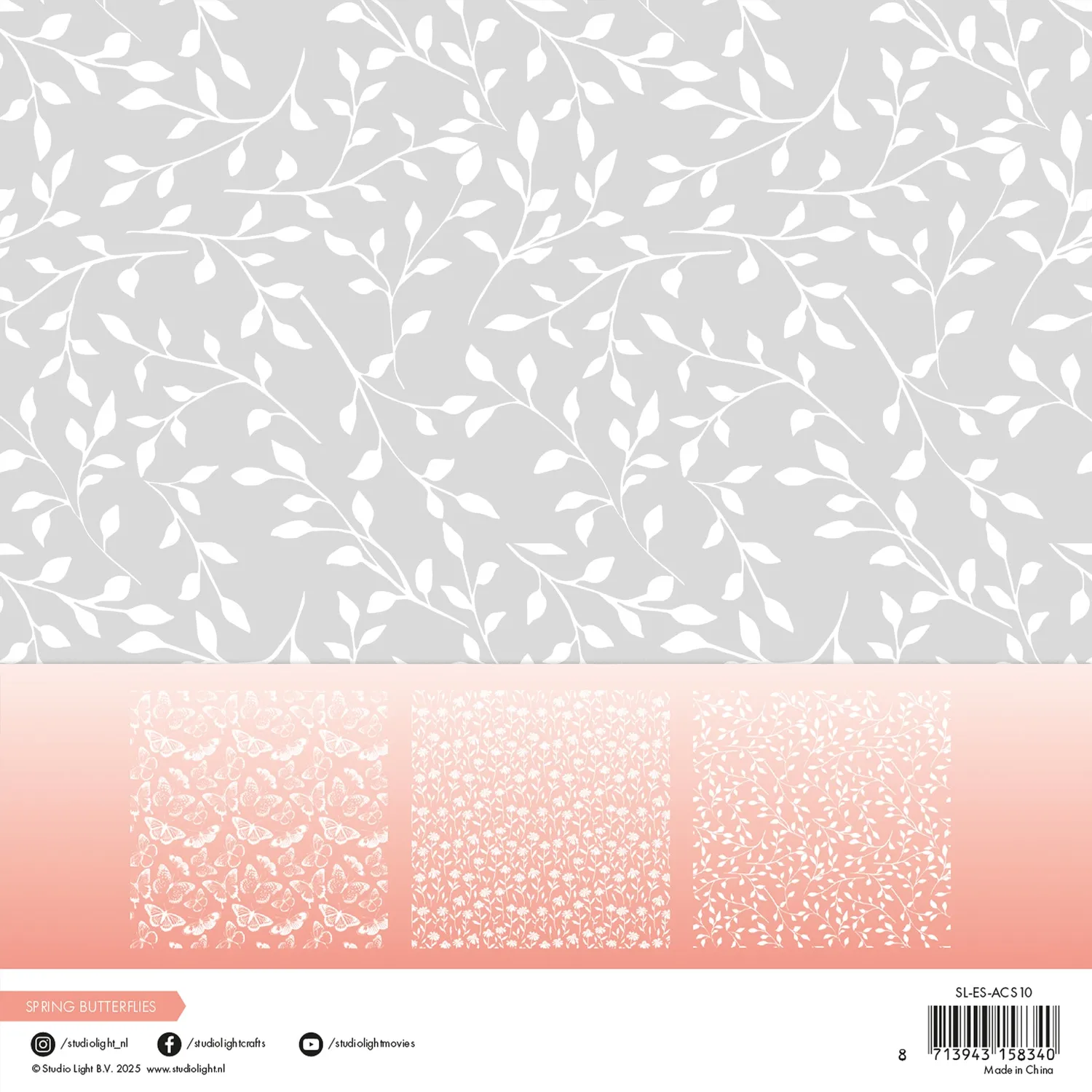 Studio Light Essentials Spring Butterflies Acetatfolie Schmetterlinge