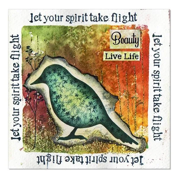 Lavinia-Stamps Let Your Spirit Take Flight Stempel klar