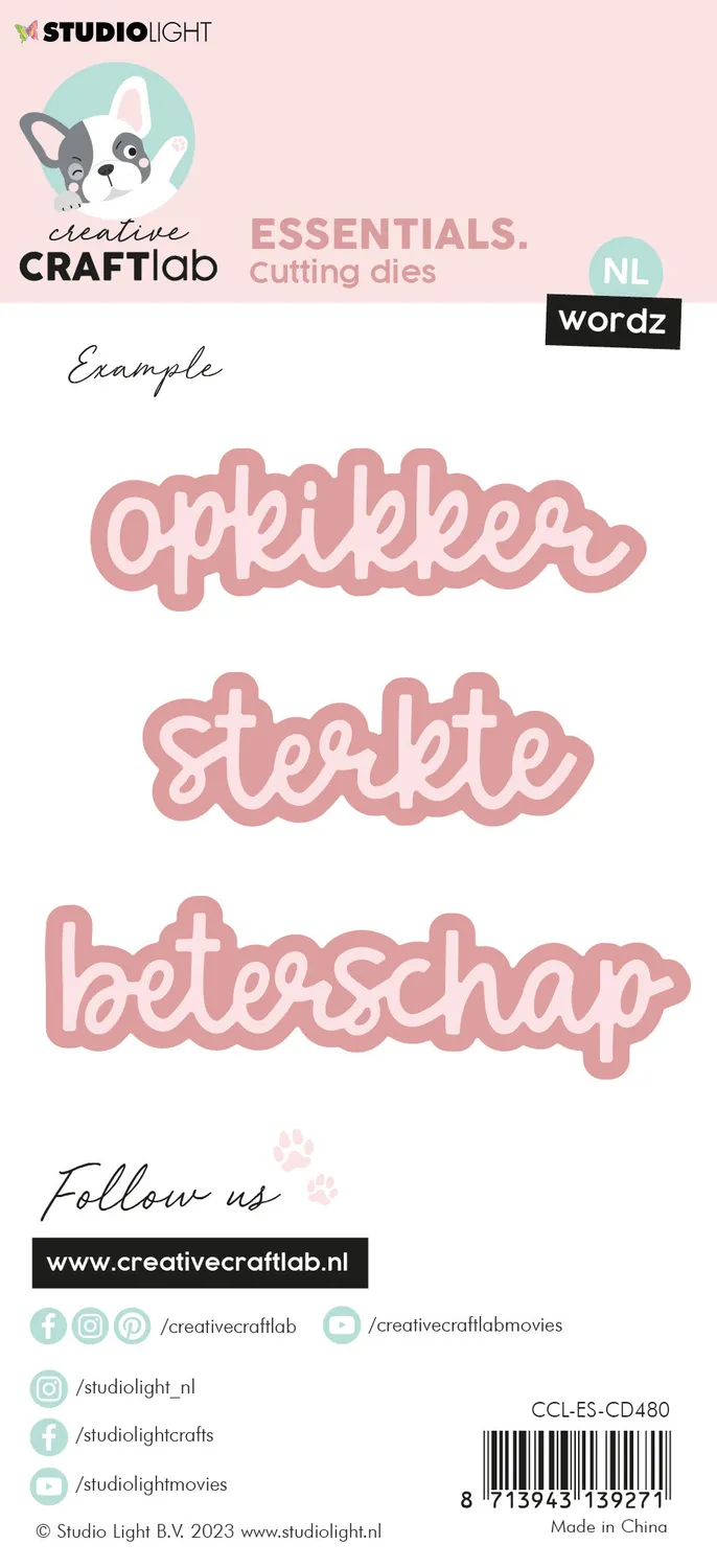 Creative Craftlab Essentials Wordz Beterschap Stanzschablone NL