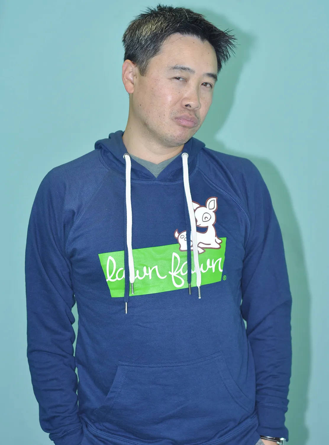Lawn Fawn Pullover Hoodie Indigo S Baumwollmix