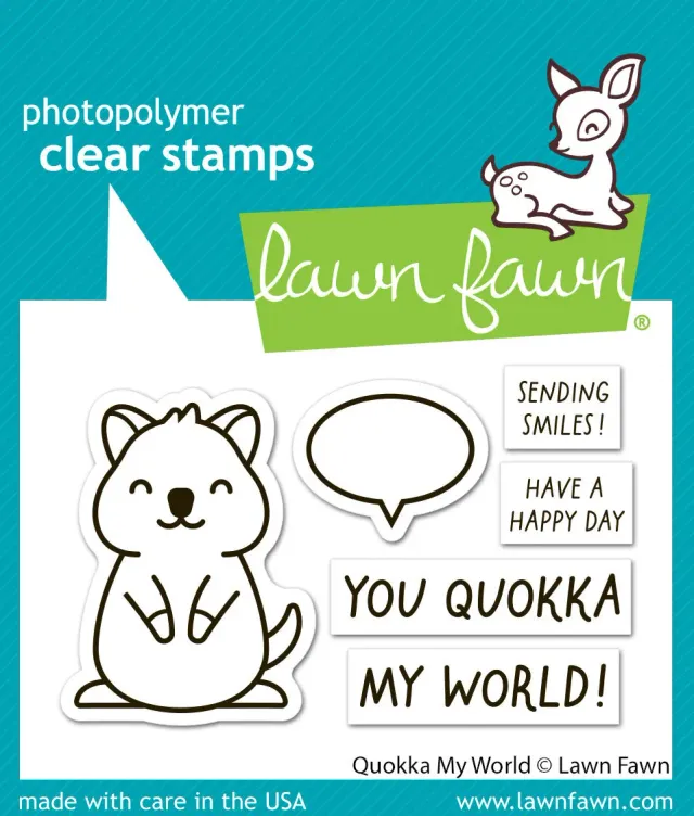 Lawn Fawn Quokka My World Stempelset Mini Sprechblase