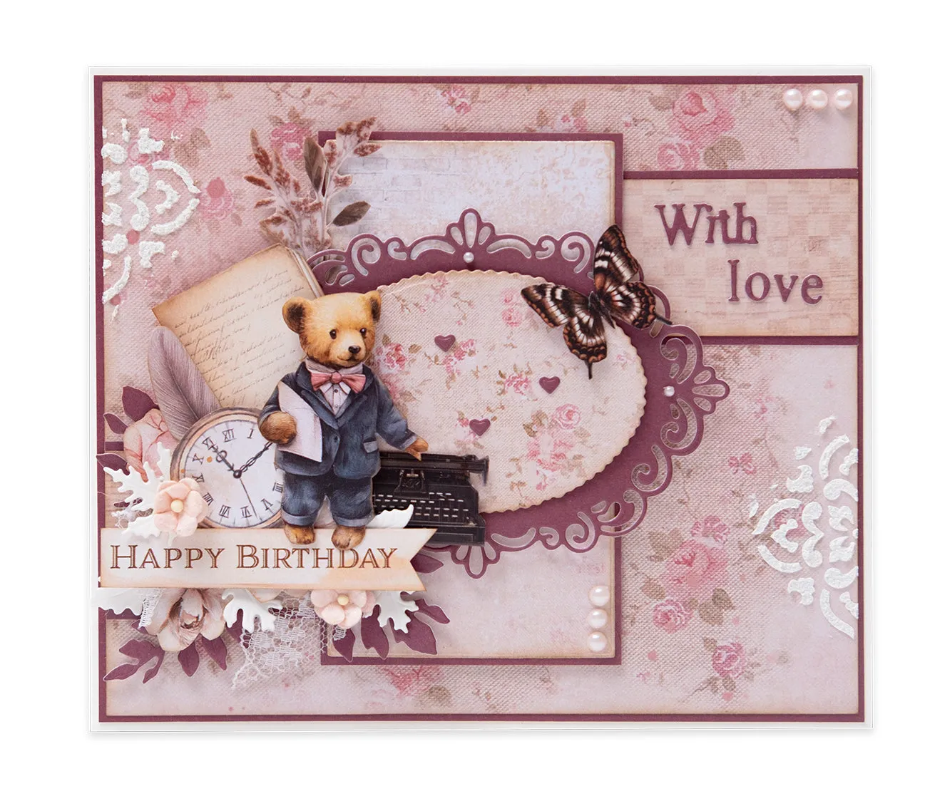 StudioLight Teddy's Tea Time Mask Schablone Barock
