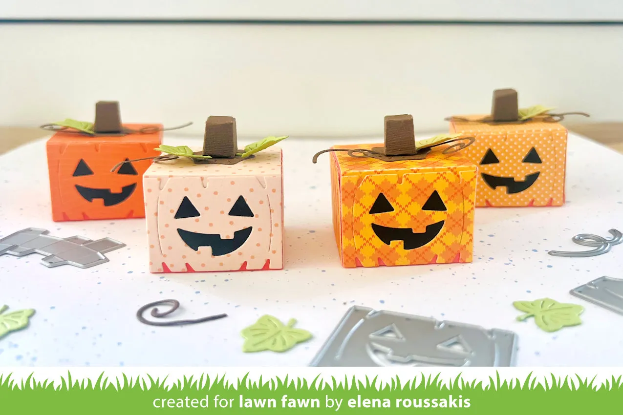 Lawn Fawn Tiny Gift Box Jack-O-Lantern Stanze