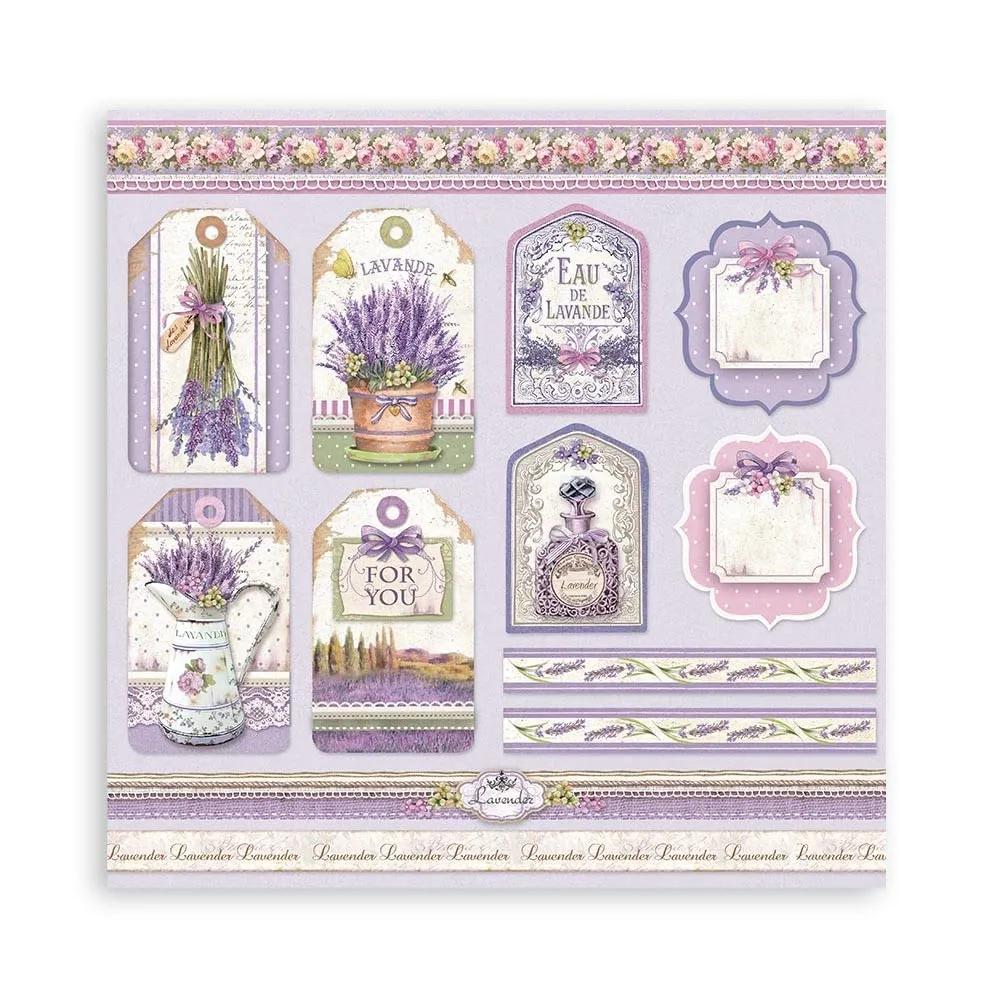 Stamperia Provence SBBXS14 Papierblock 15x15