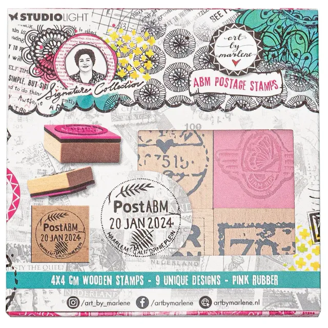 Art By Marlene Signature Holzstempel Set Gummi 120mm