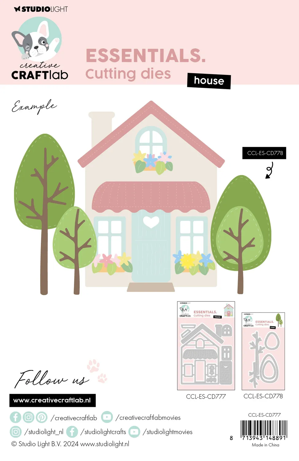 StudioLight Creative Craftlab Essentials Stanzschablone Haus
