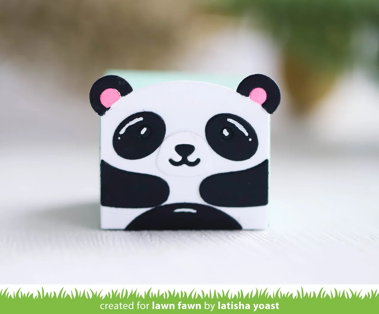Lawn Fawn Tiny Gift Box Panda Bär Stanze 16-tlg