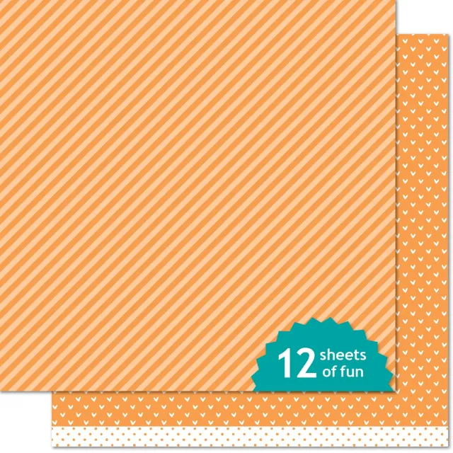Lawn Fawn Jack-o'-lantern Line Dance Papier 12x12 Halloween