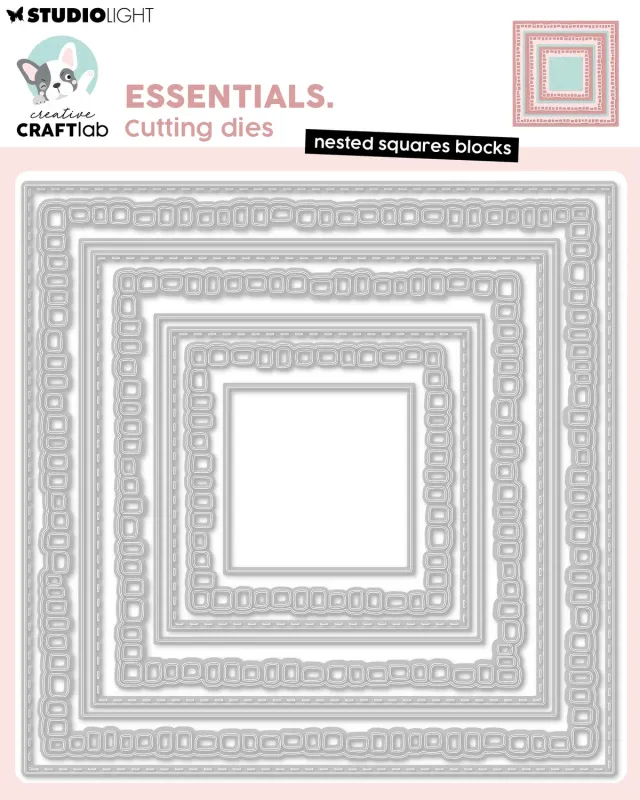 StudioLight Creative Craftlab Nested Squares Stanzschablone