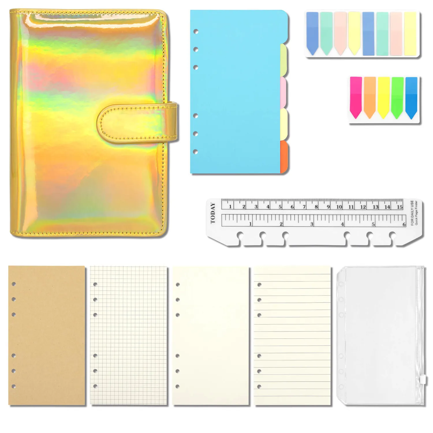 Ieebee Silver Moon Dream Notizbuch A6 Silber Scrapbook