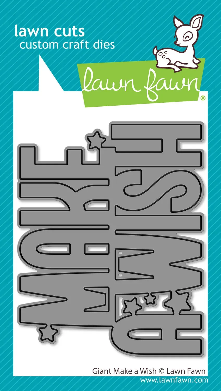 Lawn Fawn Giant Make A Wish Lawn Cuts Stanze Geburtstag
