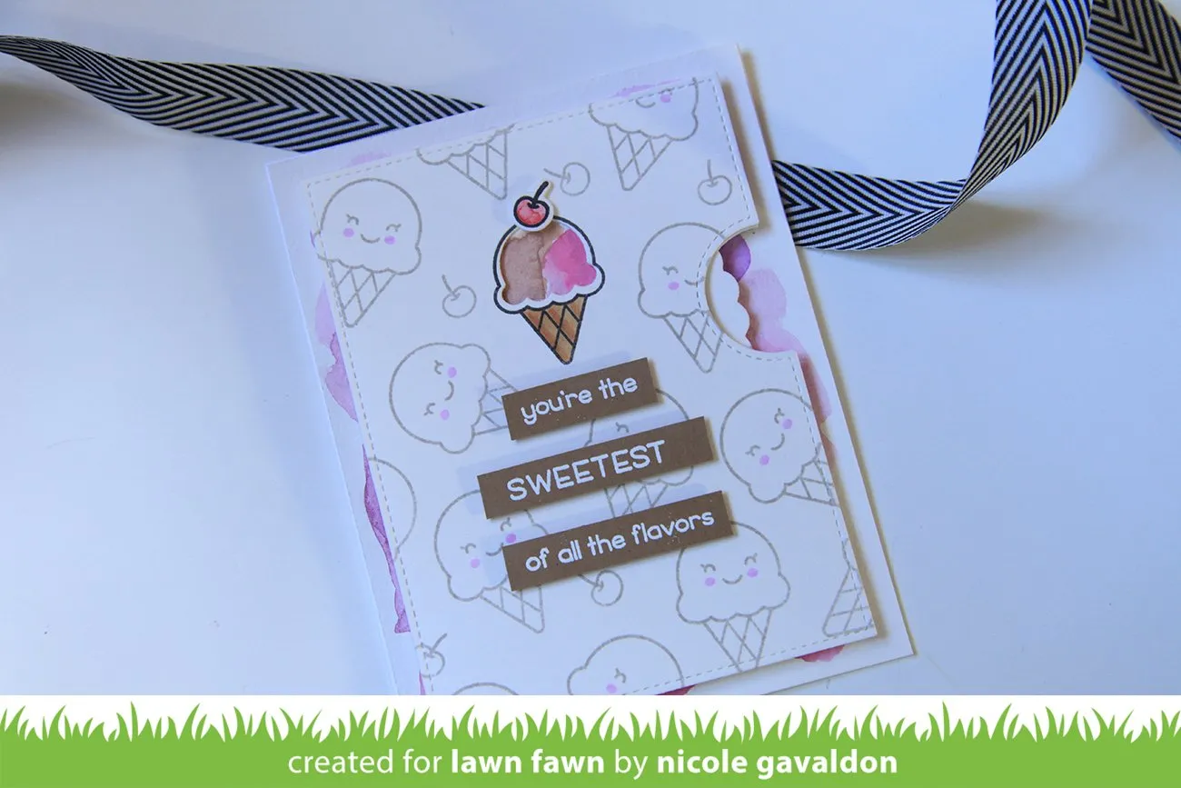 Lawn Fawn Sweetest Flavor LF1698 Stempel Eis Mini