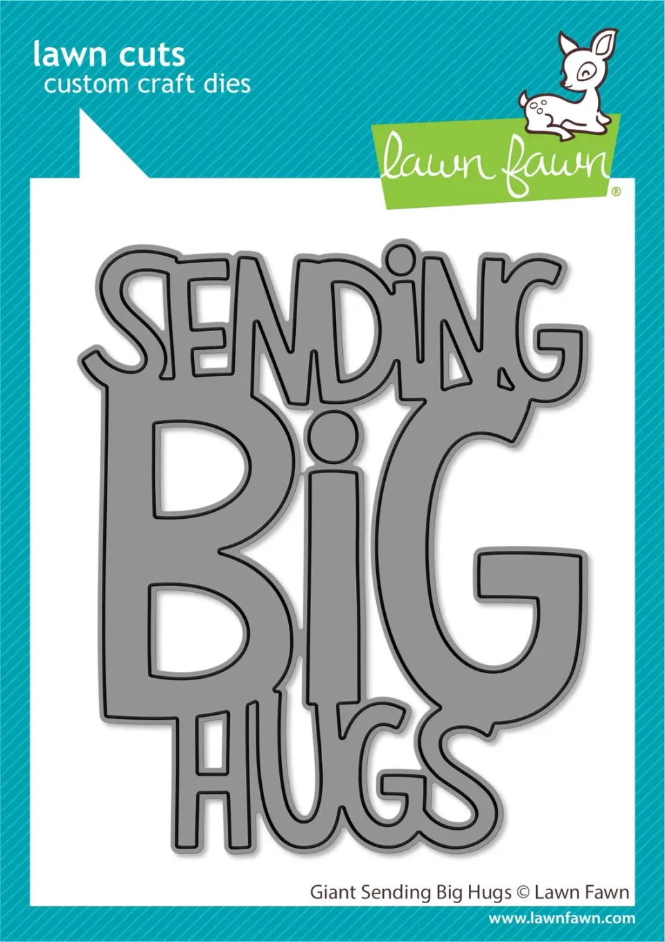 Lawn Fawn Lawn Cuts Giant Sending Big Hugs Stanzen groß