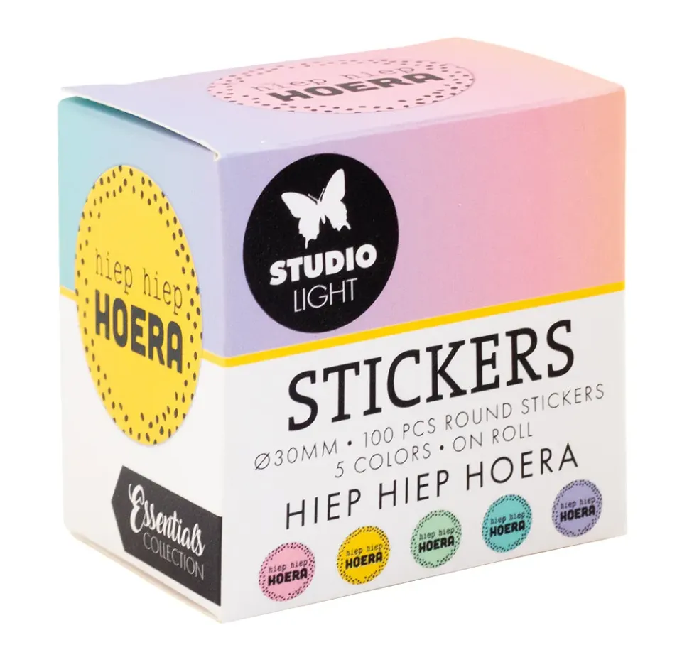 StudioLight Essentials Sticker Hiep Hiep Hoera Geburtstag