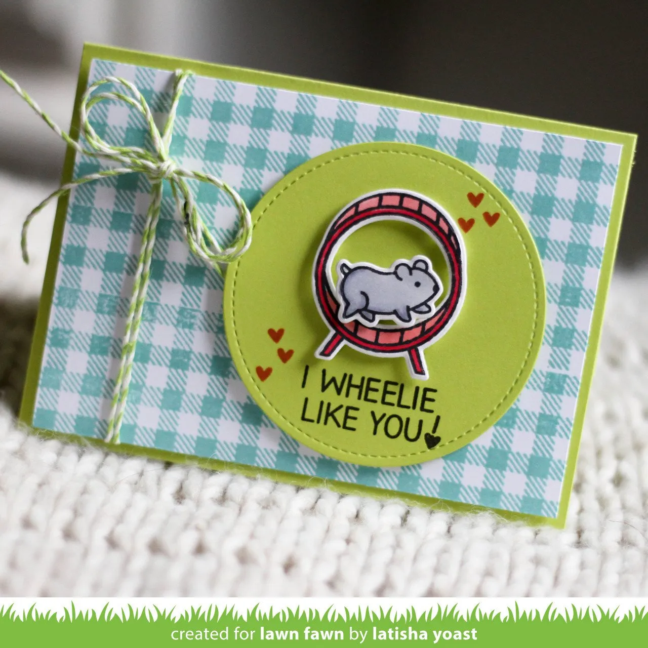 Lawn Fawn Gingham Backdrops Stempelset Kariert