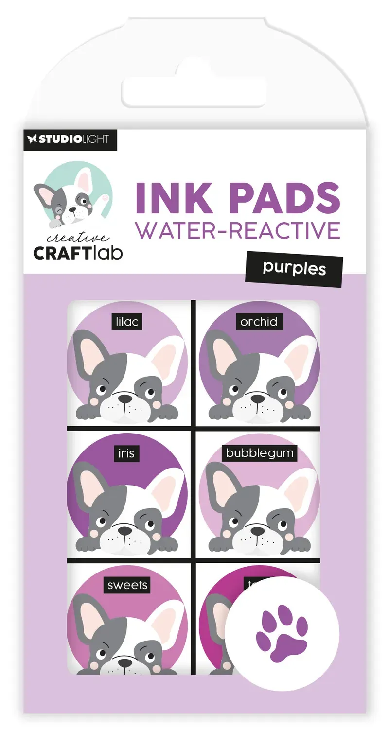 Creative Craftlab Essentials Stempelkissen Purples wasserreaktiv