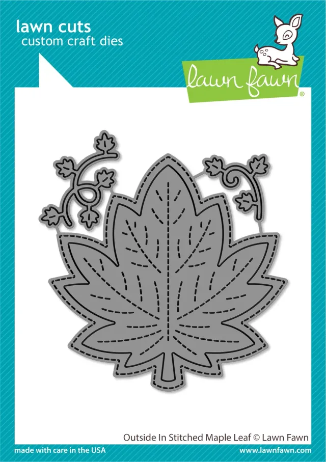 Lawn Fawn Outside In Stitched Maple Leaf Stanze 3-teilig