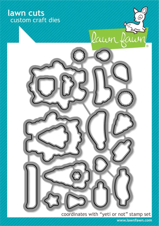 Lawn Fawn Lawn Cuts Yeti or Not Stanzschablonen Weihnachten