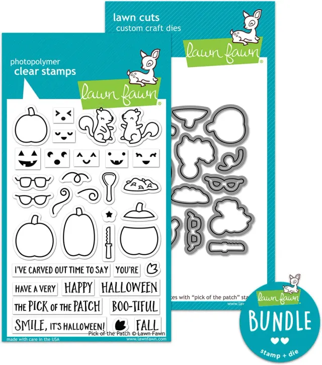 Lawn Fawn Pick of the Patch Stempel Stanzen Bundle Kürbis
