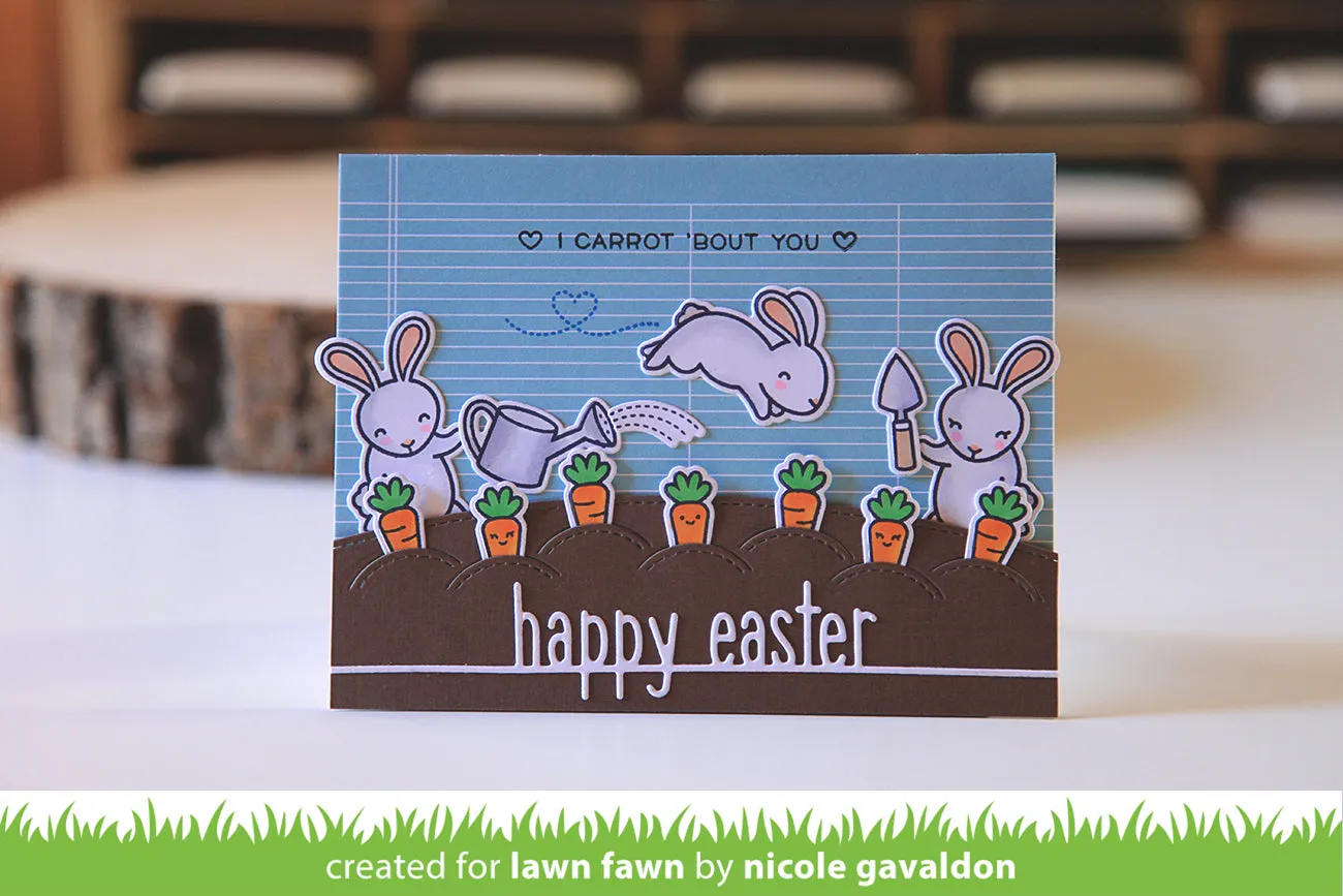 Lawn Fawn Happy Easter Line Border Stanzschablone