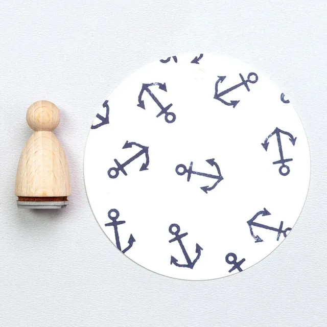 Perlenfischer Anker fein klein Stempel 17x12 mm maritim